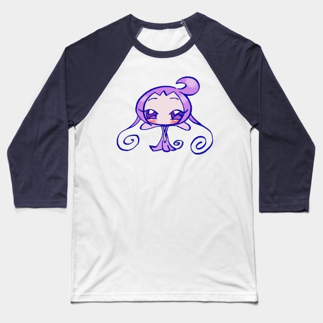 kawaii purple baby fairy roro or fafa / ojamajo magical doremi anime Baseball T-Shirt by mudwizard